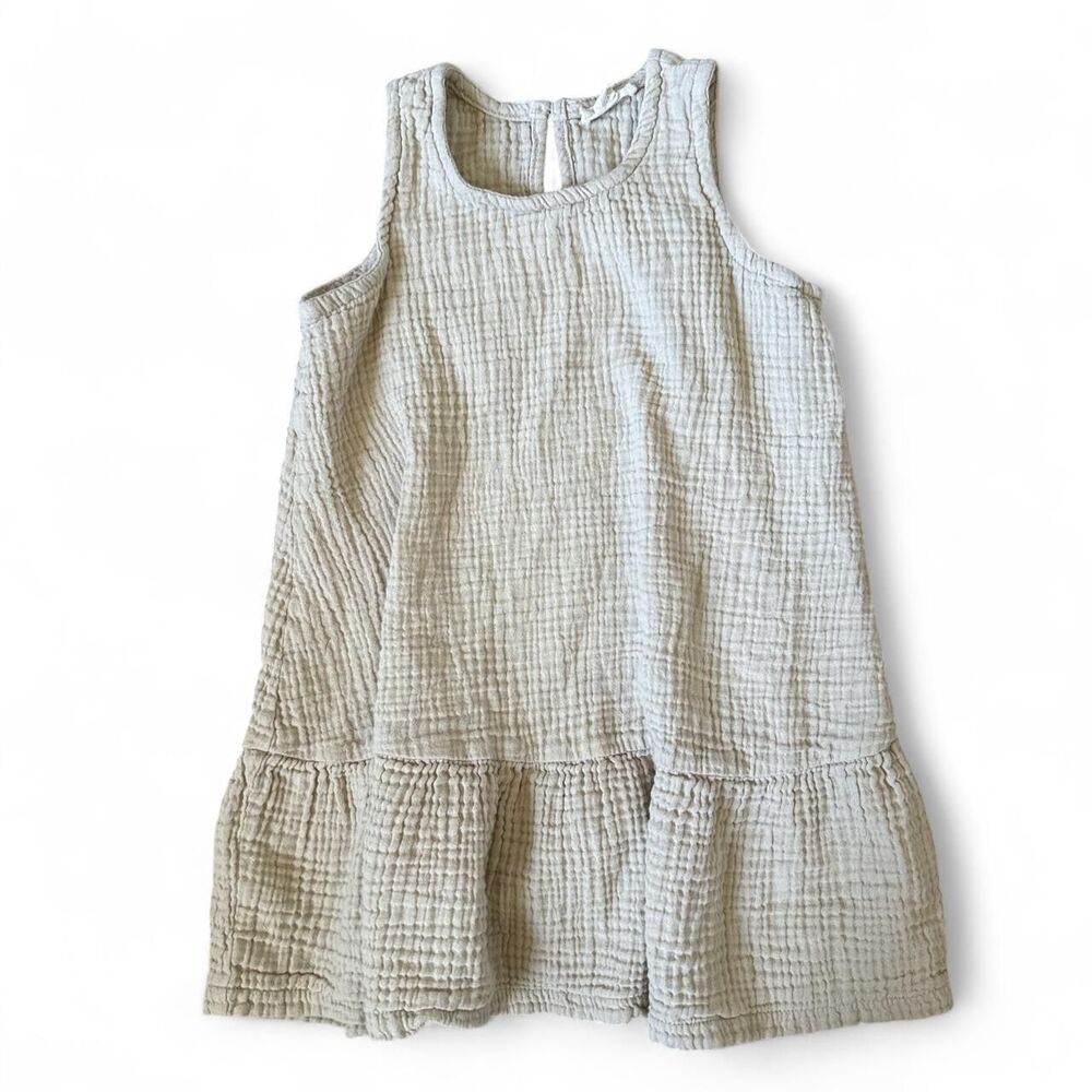 Burt’s Bees Baby Organic Cotton Muslin Sleeveless Dress Size 5T
